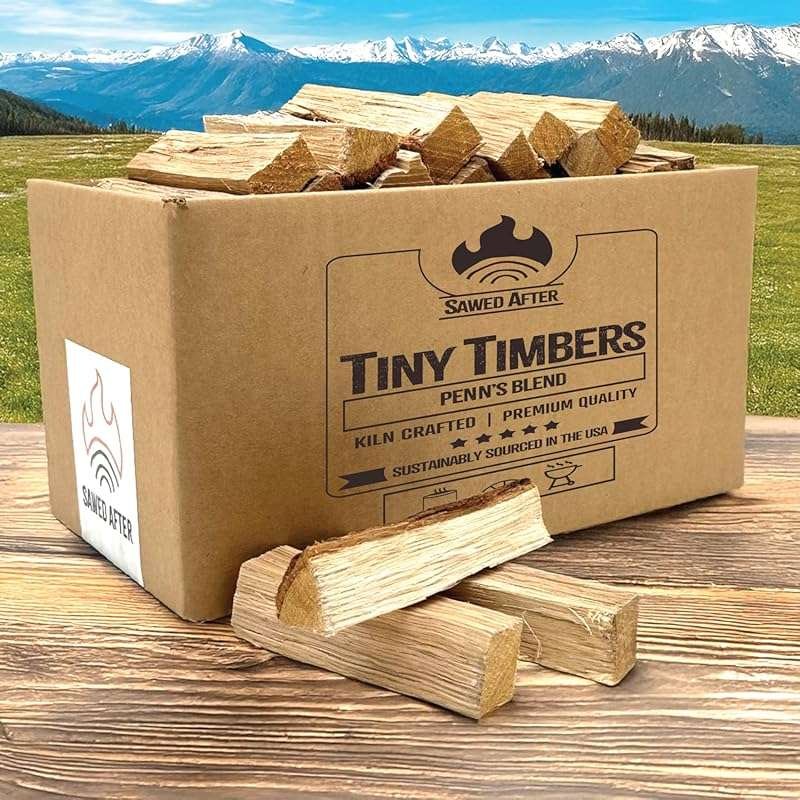 Tiny Timbers Kiln Dried Hardwood Splits for Solo Stove Mesa Fire Pits 
