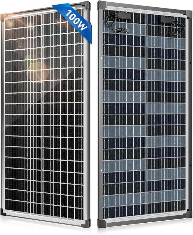 Bifacial 100 Watt Solar Panel: High-Efficiency 12V/24V Monocrystalline