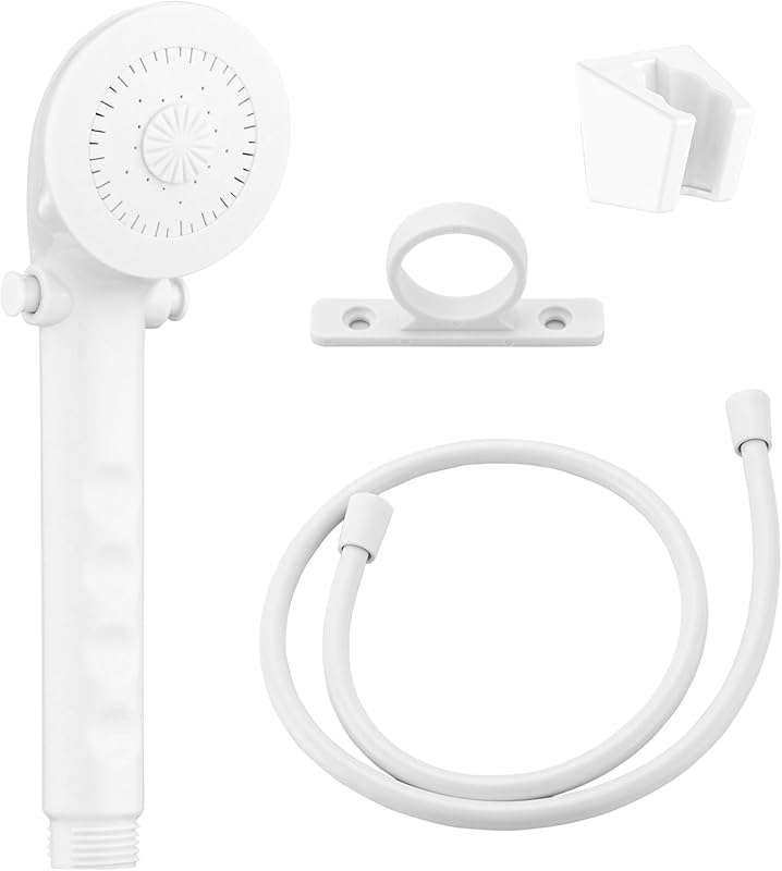 Outdoor RV Shower Head with Pause Function, White Replacement for Camp