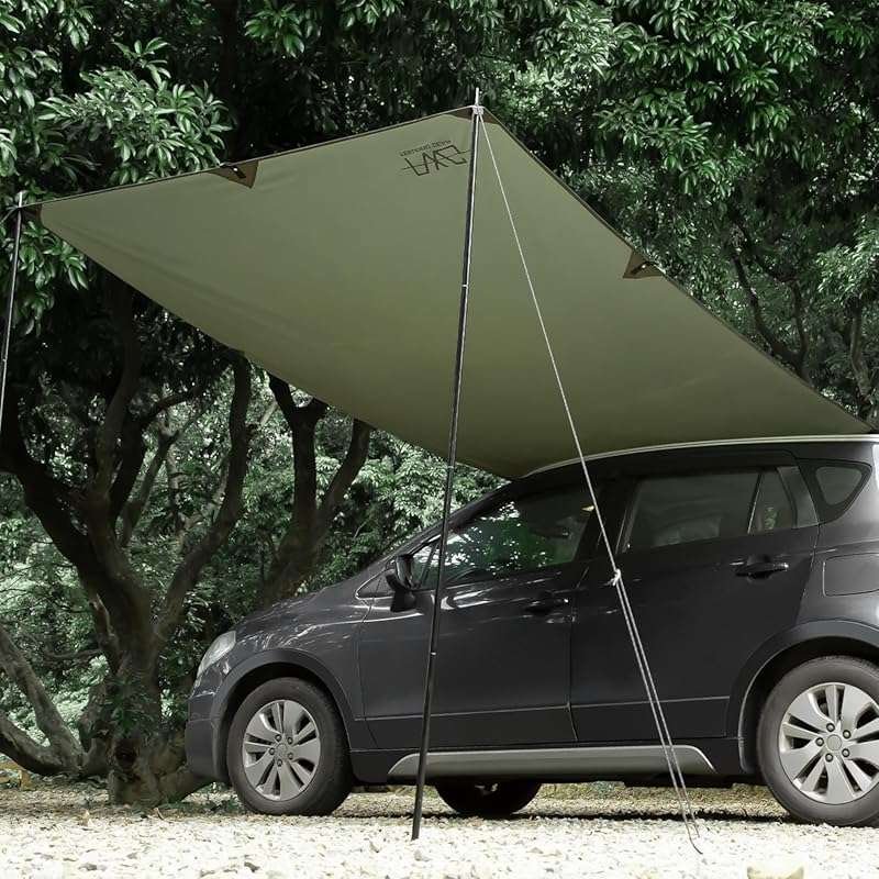 Portable Car Awning for SUV Van Truck – Waterproof UV50+, No Roof Rack