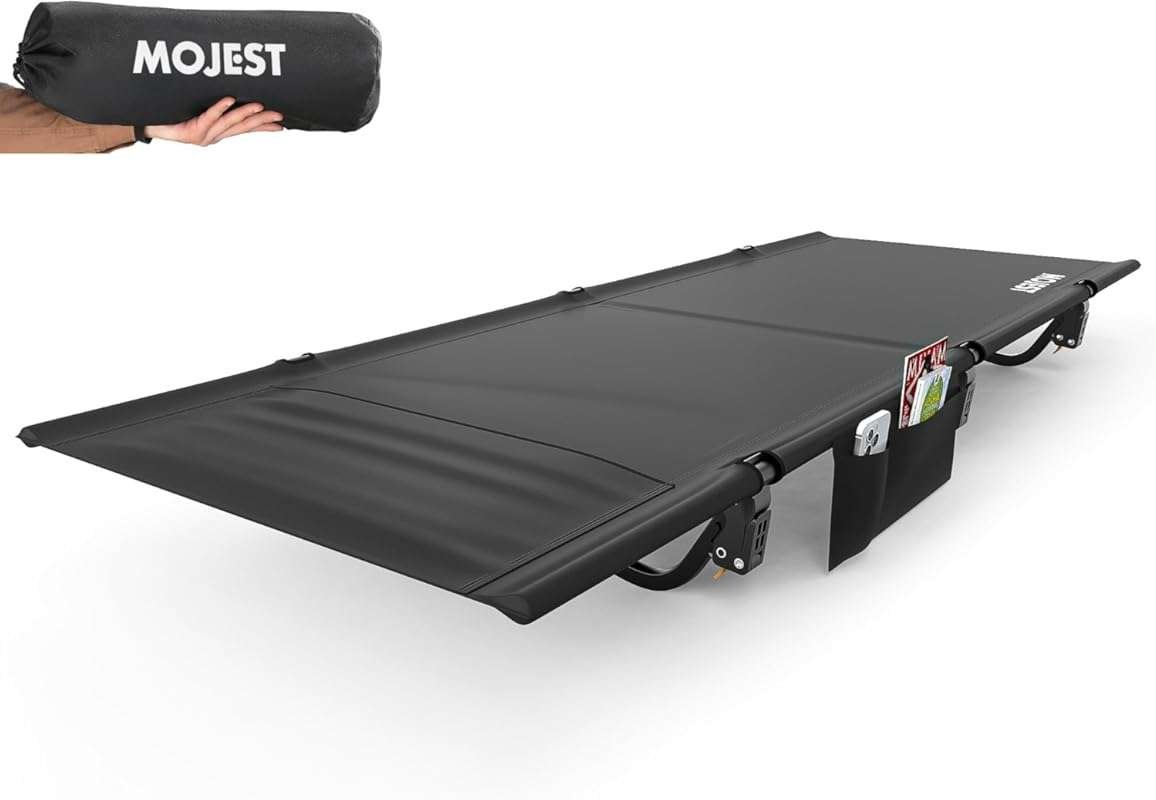 Ultralight Camping Cot for Adults, Portable Folding Camping Bed, Suppo