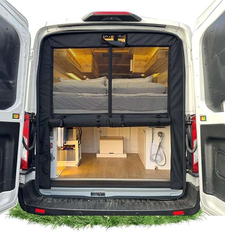 Van Bug Screen with Privacy Panel for Ford Transit 2015-2025 Medium Ro