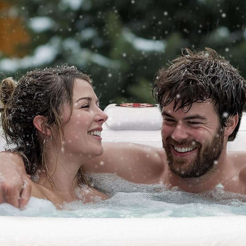 ALEKO Mia 4-Person Inflatable Hot Tub with 120 Bubble Jets, LED Lights