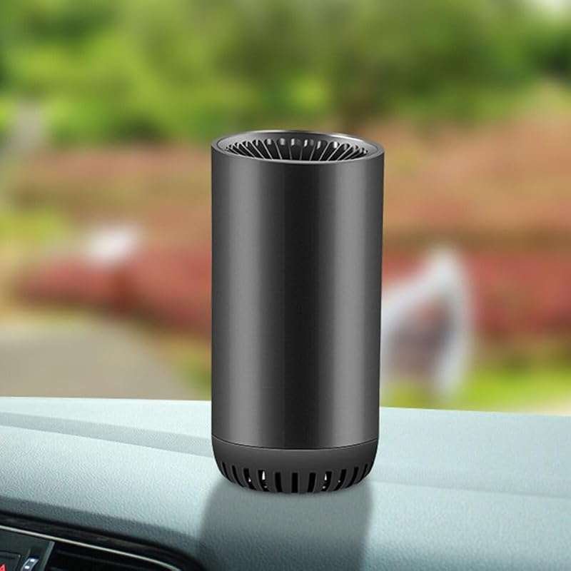 2-in-1 Portable Car Heater: Battery Operated Space Heater for Car, Cam