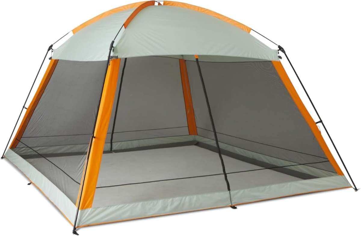 Amazon Basics 12x12 Screened Canopy Tent: UPF50+ Sun Protection, Zippe
