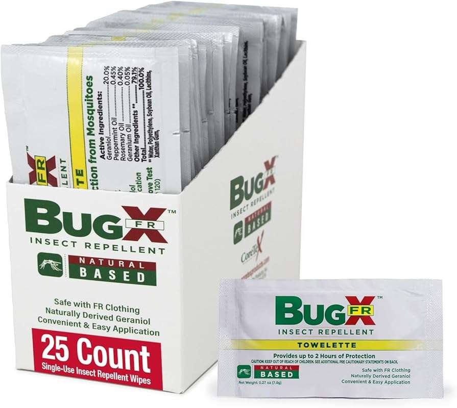 CoreTex Bug X DEET-Free Insect Repellent Wipes