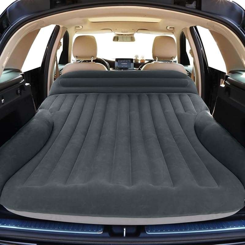 Double-Sided SUV Air Mattress with Complete Sleeping Accessories, Pump