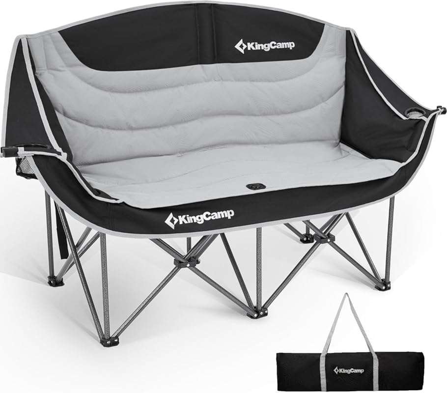 KingCamp Heavy Duty Oversized Double Camping Loveseat, Portable XL 2 P