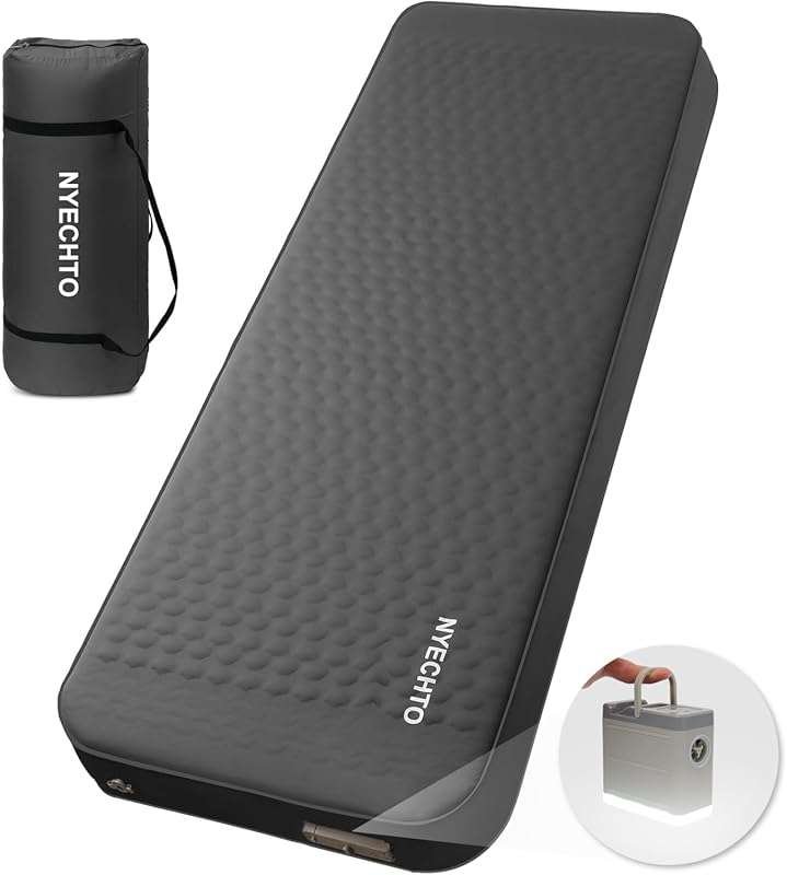 Self Inflating Sleeping Pad with Electric Pump, 4