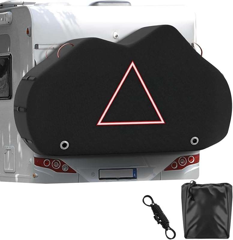420D Heavy Duty Waterproof Bike Cover for Transporting 2 Bikes on Rear