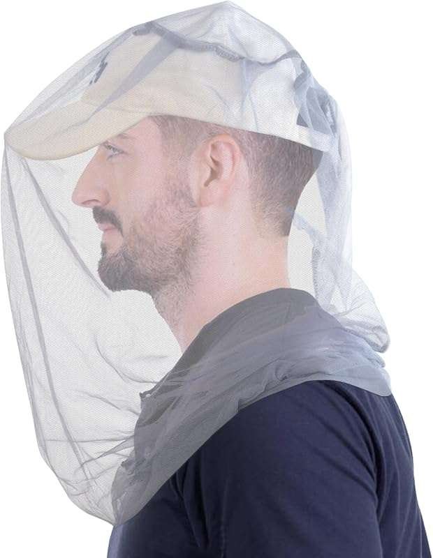 Premium Mosquito Head Net 2 Pack: Ultra Large, Long, Extra Fine Holes