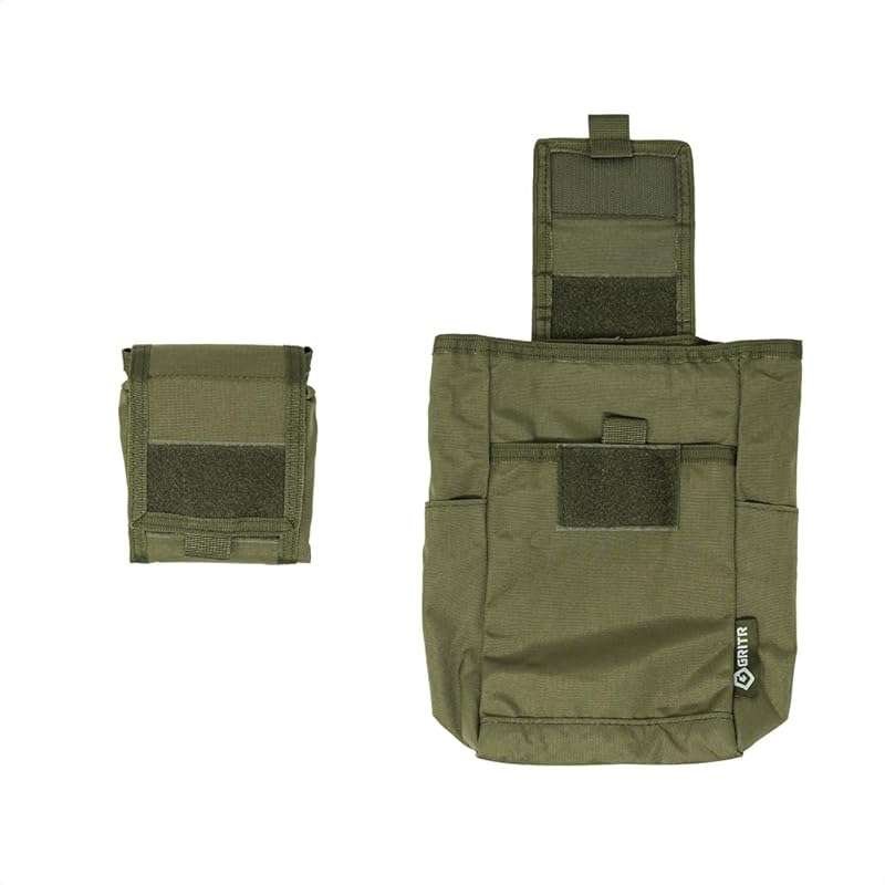 GRITR Molle Tactical Dump Pouch: Roll-Up, Foldable Utility Belt Bag fo