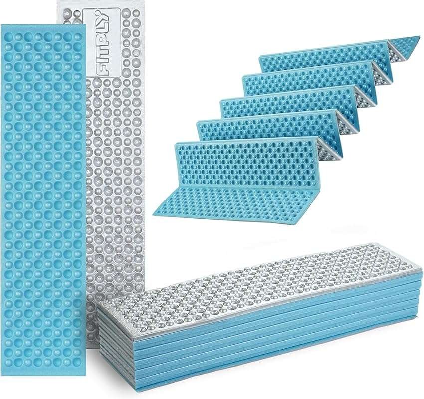 Ultralight Folding Foam Sleeping Pad, Waterproof & Insulated for Campi
