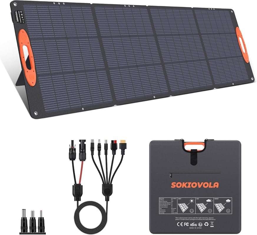 N-Type 16BB 200W Portable Solar Panel for EF/Jackery/Bluetti/Anker Pow