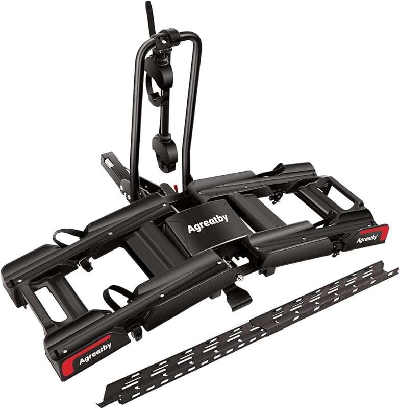 2-Bike XXL Fat Tire Hitch Rack with Ramp, Lockable, Foldable, Tiltable