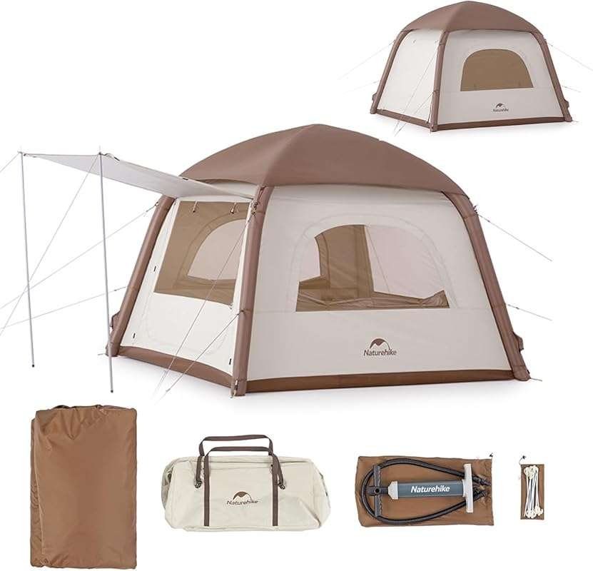Naturehike Quick Inflatable 2-4 Person Lightweight Waterproof Camping 