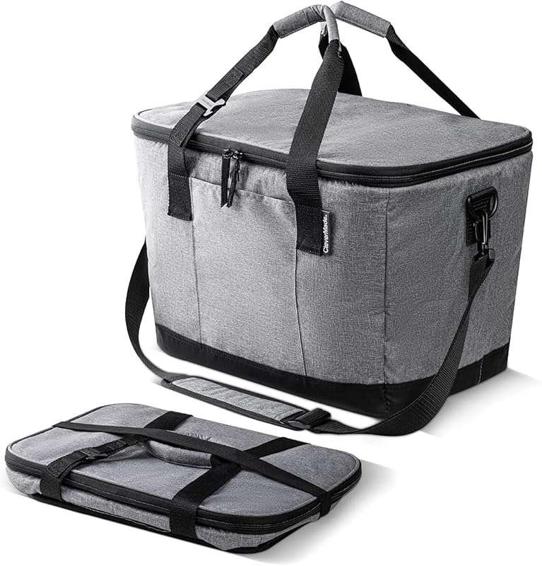 CleverMade Collapsible Insulated Cooler Bag, Leakproof Soft Cooler for