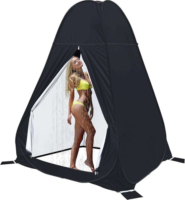 anngrowy 7FT Extra Large Pop Up Privacy Tent for Outdoor Bathroom Show