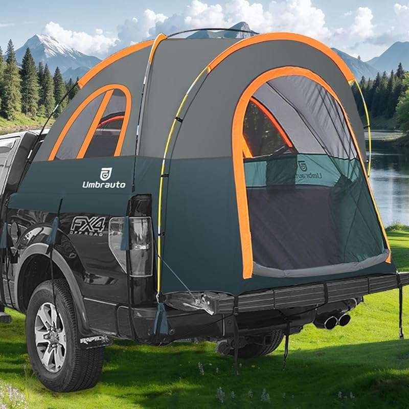 Umbrauto 5.5-6ft Waterproof Pickup Truck Tent with Awning for 2 Person