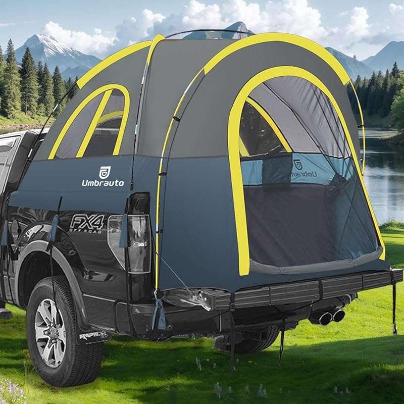 Umburato 5.5-6ft Truck Bed Tent: Easy Setup, Waterproof PU3000mm Canop