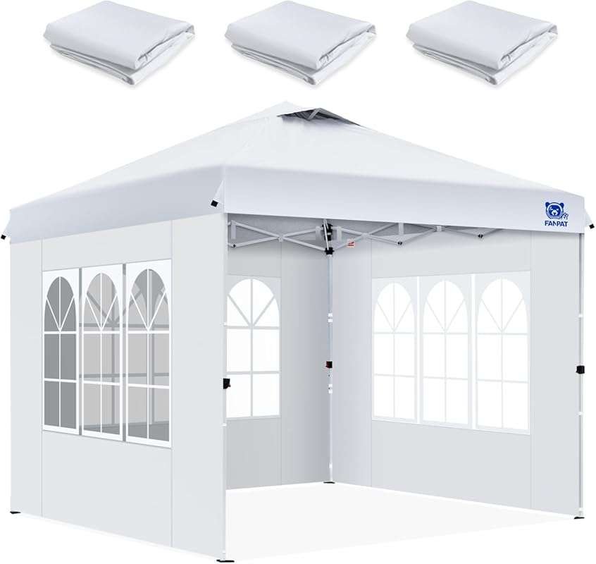 3Pcs 10x10 Pop-Up Canopy Tent Sidewalls, Waterproof 210D Oxford Fabric