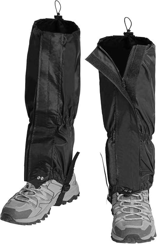 2PCS Waterproof Hiking Gaiters: Sandproof, Anti-Mosquito Protection fo