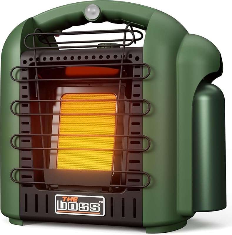 THE BOSS Propane Heater: 6000 BTU Portable Outdoor Space Heater for Pa