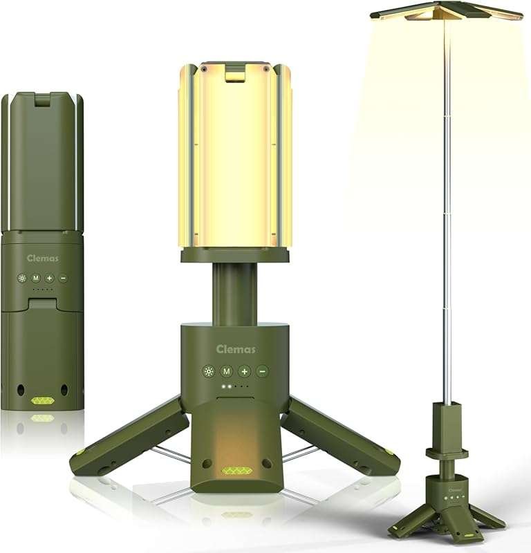 Rechargeable Telescopic Camping Lantern: 14000mAh LED, Magnetic, Cordl