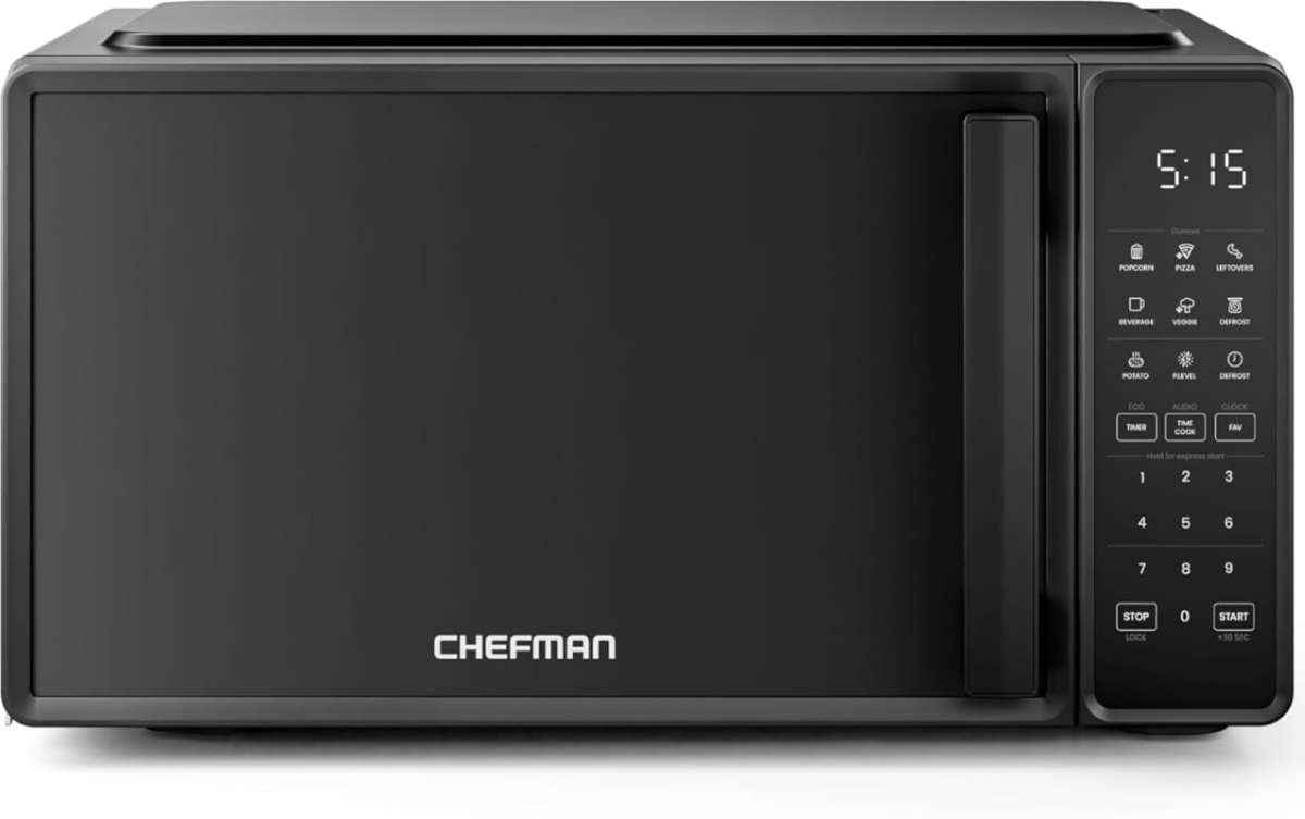 Chefman 0.7 Cu. Ft. Countertop Microwave Oven, 700W with 10 Power Leve
