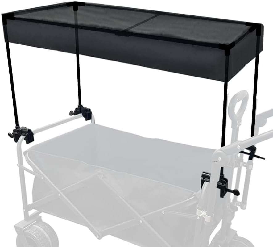 Universal Foldable Wagon Canopy: Waterproof, Removable Oxford Cloth Aw