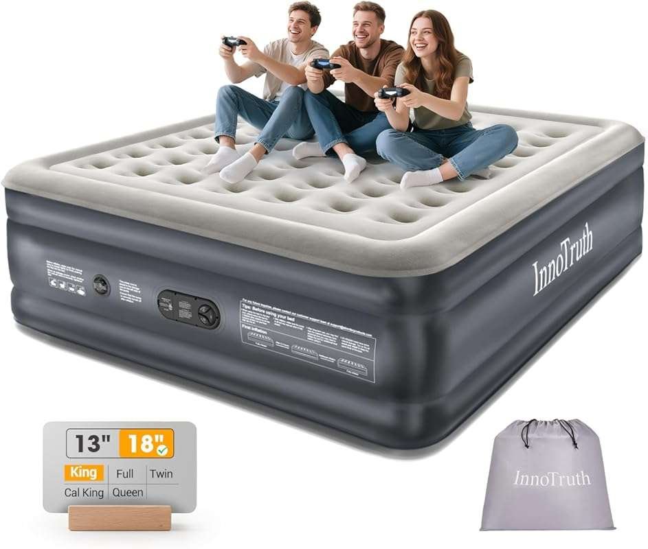 InnoTruth King Air Mattress with Built-in Pump: 18