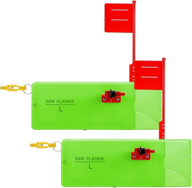 2 Pack Fishing Planer Boards for Trolling, Crappie, Inshore & Offshore