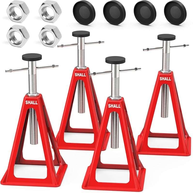 SHALL RV Stabilizer Jacks 4-Pack Heavy Duty Aluminum Supports for Trav