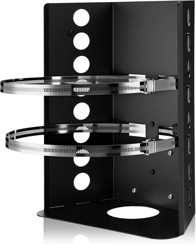 Hicarer Heavy Duty 30/40lb Propane Tank Mounting Bracket Holder with S