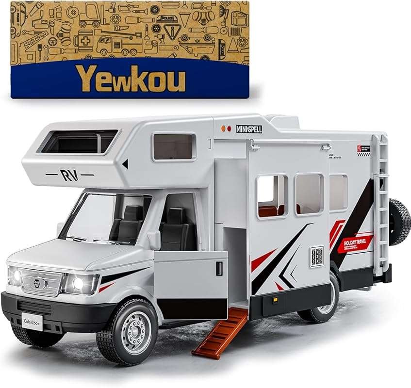 Camper Van Adventure Toy: Push and Go RV with Light & Sound, Fun Vacat