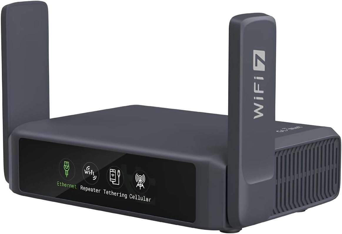GL.iNet GL-BE3600 Slate 7: Pocket Wi-Fi 7 Travel Router, 2.5G, VPN, fo