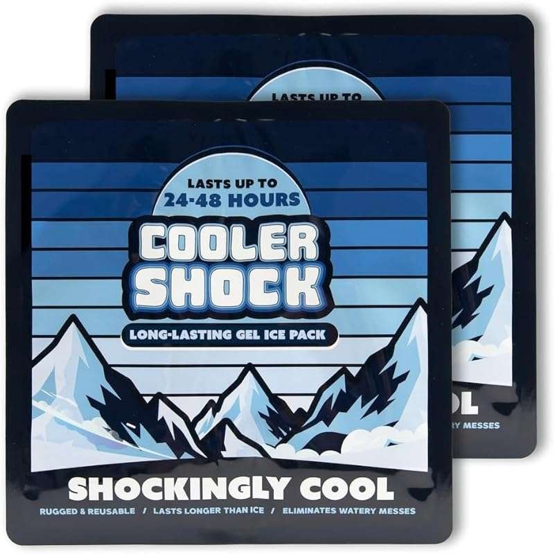 Cooler Shock Reusable Ice Packs for Coolers & Lunch Boxes