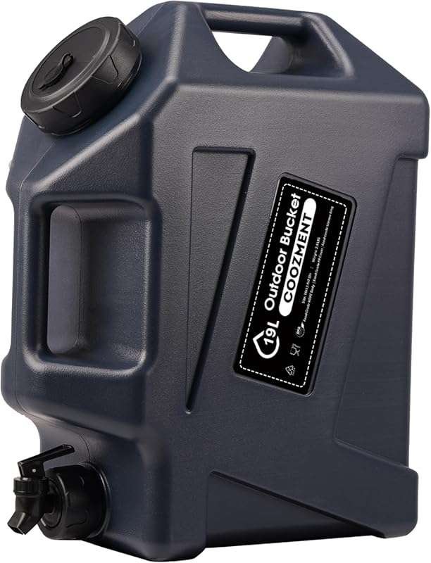 3.2/5 Gallon Water Container with Spigot - BPA Free, Military Green Ta