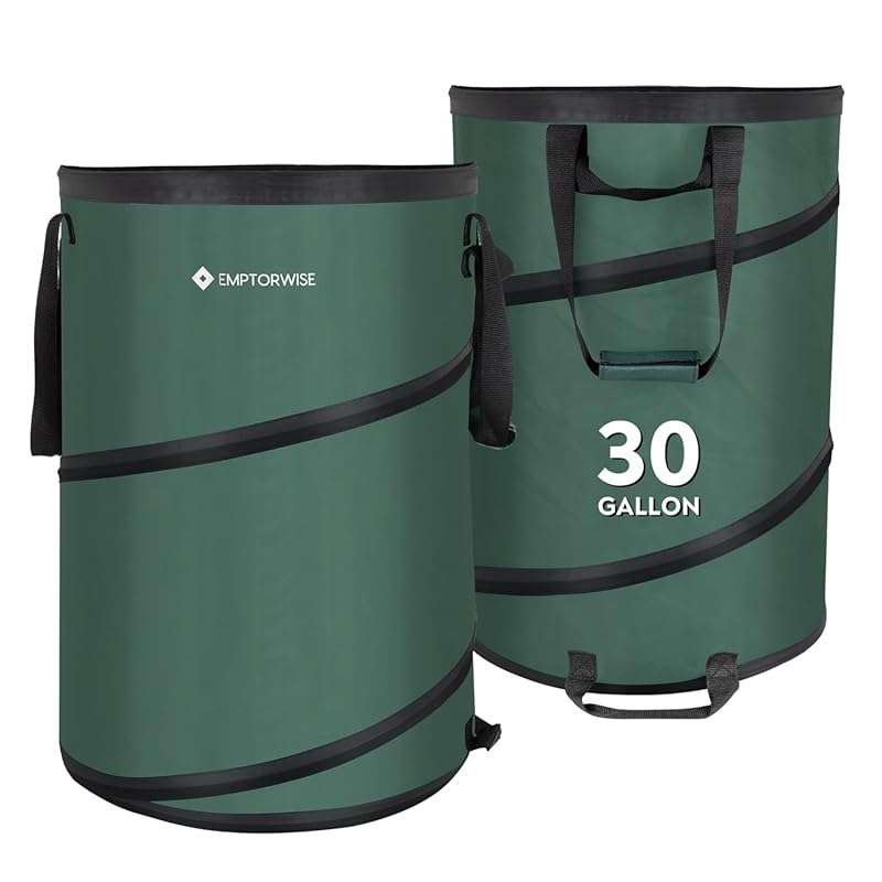2-Pack Collapsible Pop-Up Trash Cans for Camping, RV, and Travel Acces