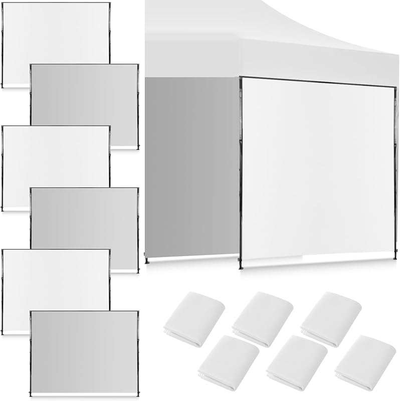 6 Pcs 10x10 ft Instant Canopy Sidewalls: Waterproof UV Protection Tent