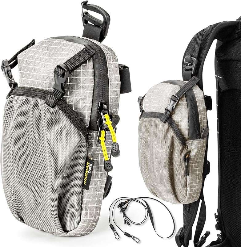 HIKEMAN Waterproof Smartphone Pouch for Backpack Strap, Suitable for H