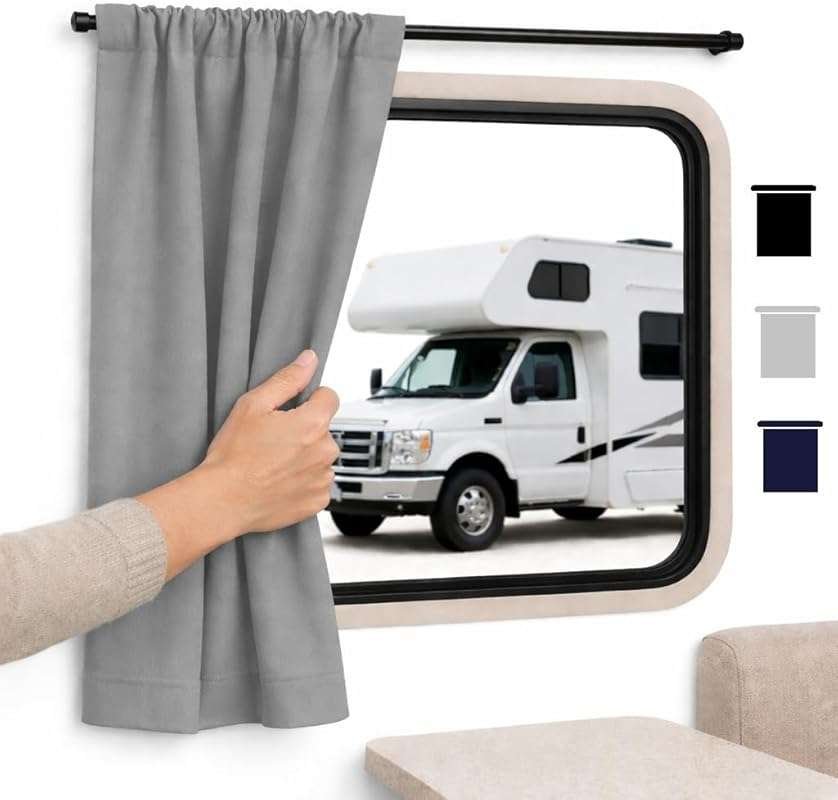 RV Window Curtains for Inside Camper - Blackout Privacy Curtains for R