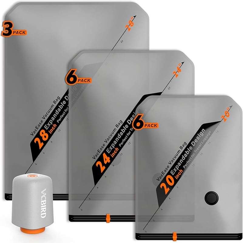 Rechargeable Wireless Pump Compression Travel Storage Bags: Portable S
