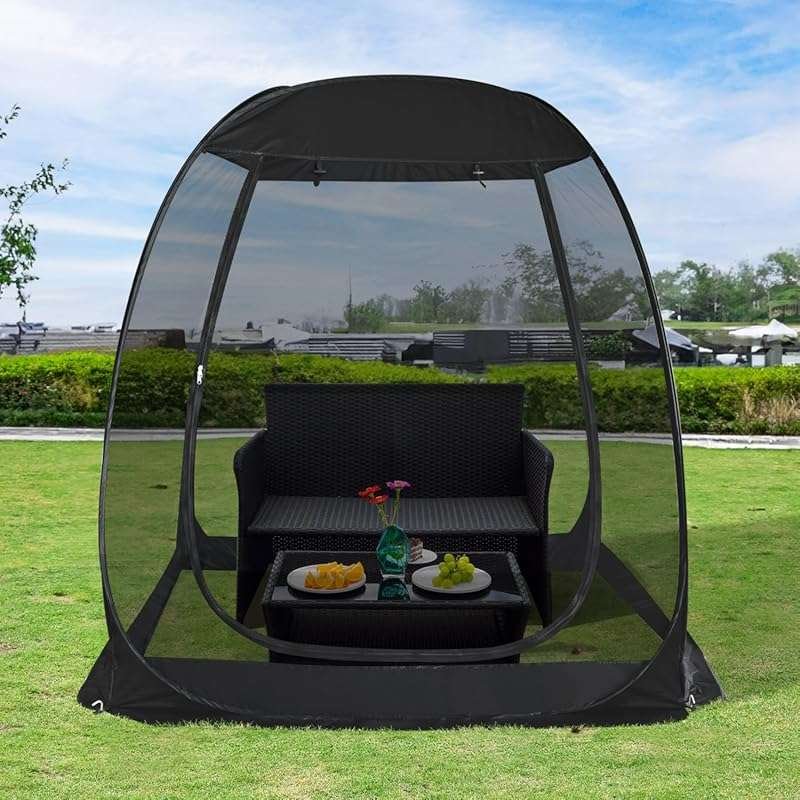 Alvantor Pop-Up Screen House for Deck or Patio, Instant Camping Tent f