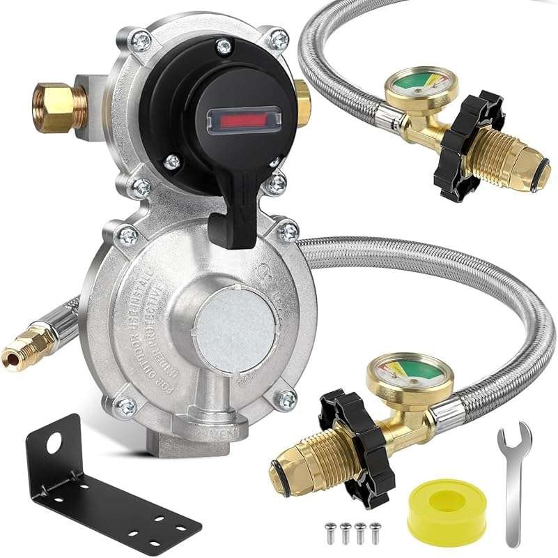 2 Stage Auto Changeover LP Gas Regulator with 36