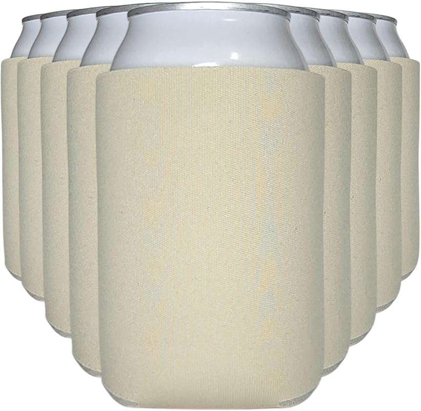TahoeBay 12-Pack Blank Sublimation Beer Can Cooler Sleeves for Vinyl P