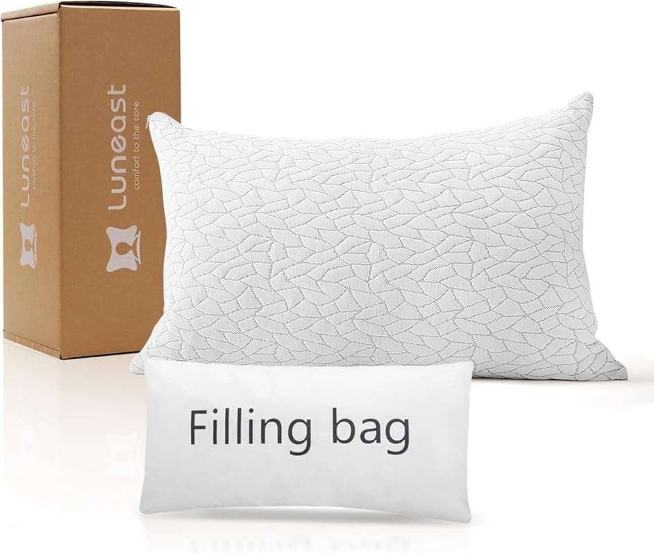 Dream Cloud Adjustable Memory Foam Bed Pillow – Bamboo Blend, Breathab