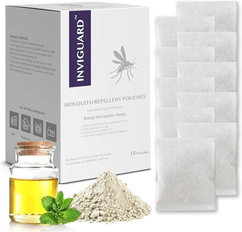 Outdoor & Indoor Mosquito Repellent Pouches - Natural Yard & Room Mosq