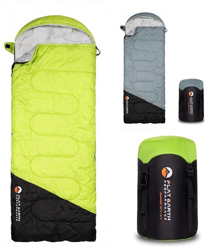 Expedition 32°F/0°C Lightweight Water-Resistant Sleeping Bag for Adult