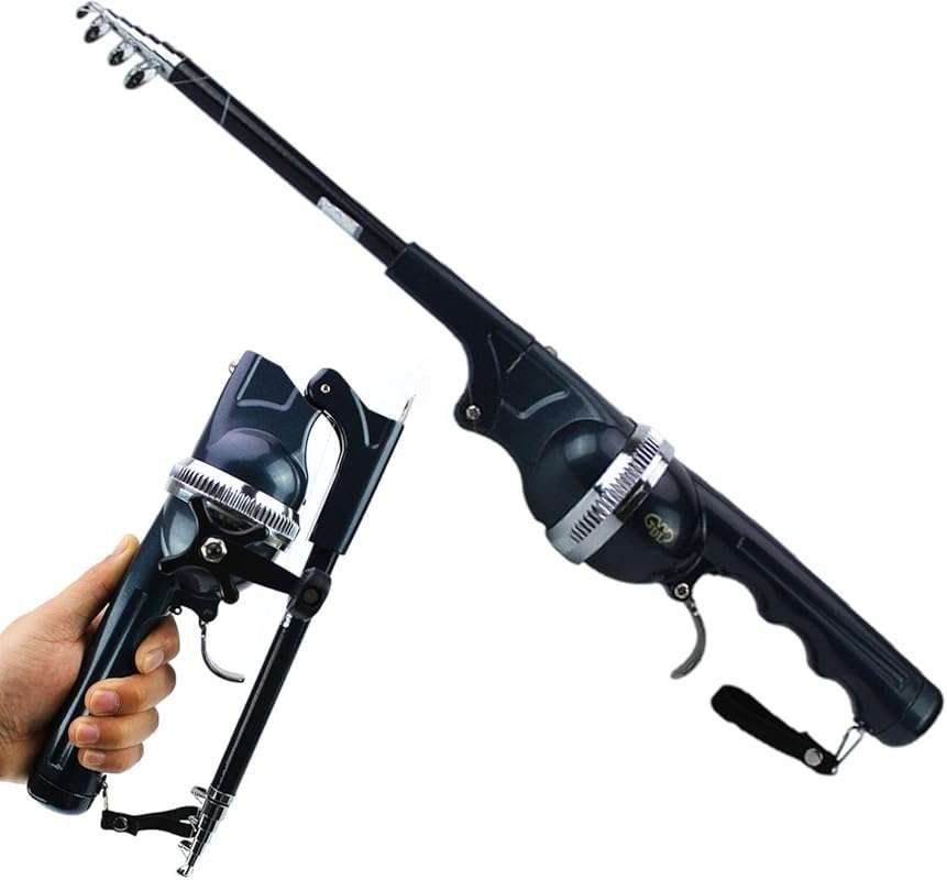 PLUSINNO Portable Pocket Fishing Rod and Pole - Collapsible Telescopic